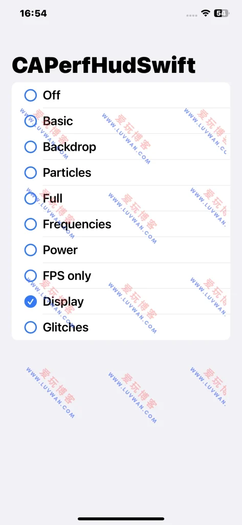 CAPerfHUDSwift帧率显示