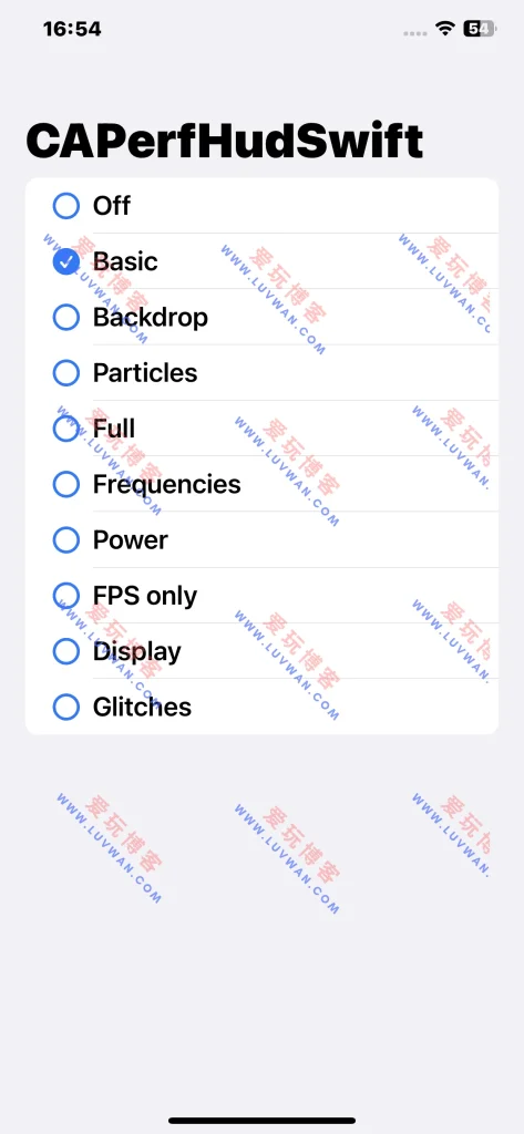 CAPerfHUDSwift帧率显示
